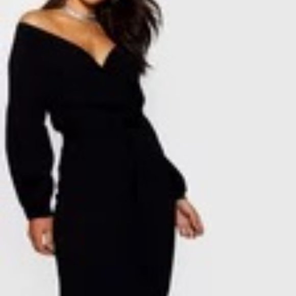 Off the Shoulder Midi Dress - Picture 4 of 5